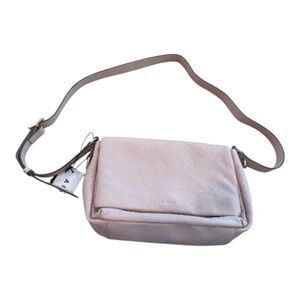 NWT AIMEE Preston Medium Leather Crossbody Bag | Rose Quartz